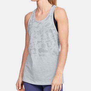 NWT Under Armour Print Fade Logo Graphic Tank